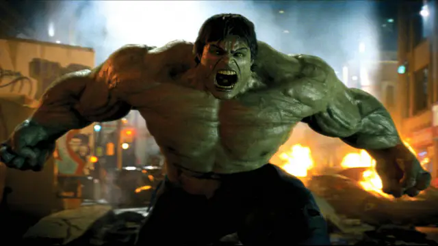Example of the beast archetype: Hulk performed by Edward Norton in The Incredible Hulk (2008) directed by Louis Leterrier